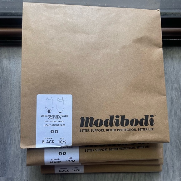 Modibodi Swimwear Recycled One Piece (Light-Moderate) - Picture 3 of 4